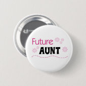 Badge Rond 5 Cm Future tante (Devant & derrière)