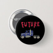 Badge Rond 5 Cm Future Trucker (Devant & derrière)