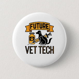 Badge Rond 5 Cm Future Vet Tech