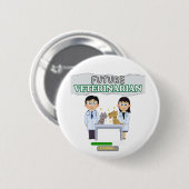 Badge Rond 5 Cm Future Veterinarian Loading – Vet Student Design (Devant & derrière)
