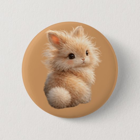 Badge Rond 5 Cm Fuzzy bunny (Devant)