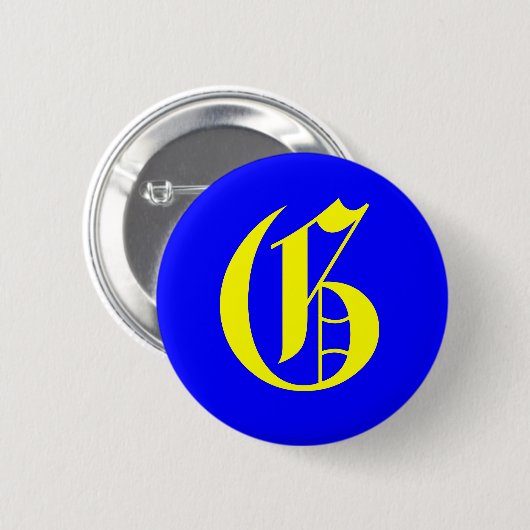 BADGE ROND 5 CM G - ANCIEN ANGLAIS (Devant & derrière)
