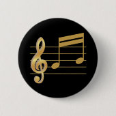 Badge Rond 5 Cm G-Clef (Devant)