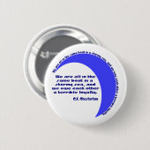 Badge Rond 5 Cm G. K. Chesterton Mer agitée (Devant & derrière)