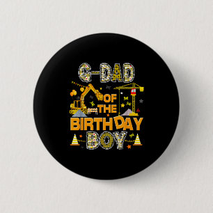 Badge Rond 5 Cm G papa du garçon qui fête son anniversaire ouvrier