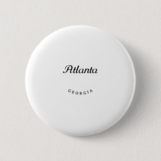 Badge Rond 5 Cm GA d'Atlanta (Devant)