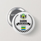 Badge Rond 5 Cm Gabon (Devant & derrière)