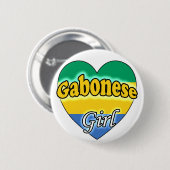 Badge Rond 5 Cm Gabonaise (Devant & derrière)