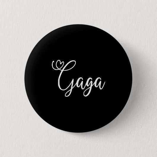 Badge Rond 5 Cm Gaga Cute Heart Grandma (Devant)