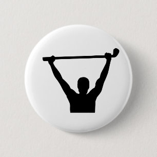 Badge Rond 5 Cm Gagnant de champion de golf