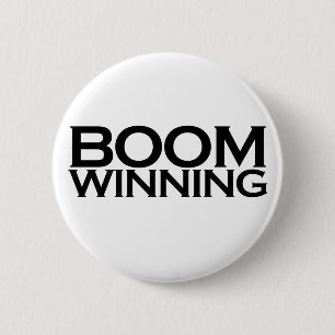 Badge Rond 5 Cm Gagnant du Boom