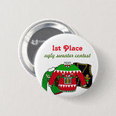 Badge Rond 5 Cm Gagnant laid de concours de chandail (Devant & derrière)