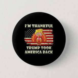 Badge Rond 5 Cm Gagnante, je suis heureux que Trump ait gagné l'Am
