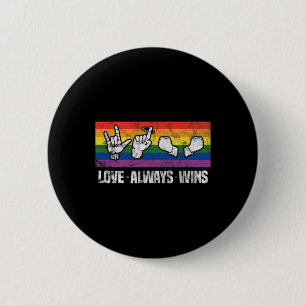 Badge Rond 5 Cm Gagnera toujours Assie Sourde Conscience Lgbt Gay 