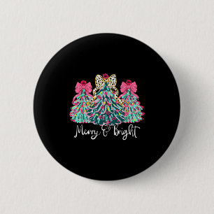 Badge Rond 5 Cm Gai Et Lumineux Nk Sapin De Noël Vacances De Noël
