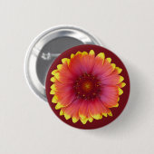 Badge Rond 5 Cm Gaillardia 1 (Devant & derrière)