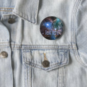 Badge Rond 5 Cm Galaxie (En situation)