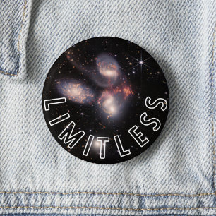 Badge Rond 5 Cm Galaxie Infinie Inspirante
