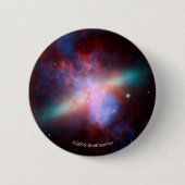 Badge Rond 5 Cm Galaxie M82 (Devant)