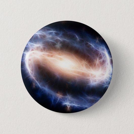 Badge Rond 5 Cm Galaxie spirale barrée (Devant)