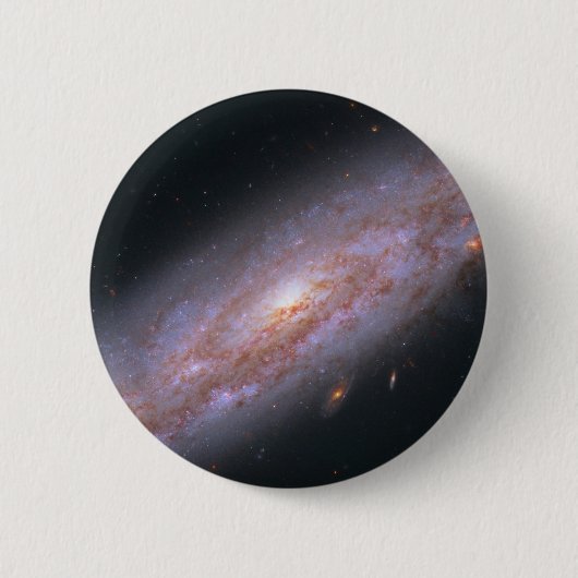 Badge Rond 5 Cm Galaxie Spirale Ngc 3972. (Devant)