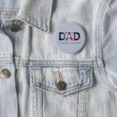 Badge Rond 5 Cm Galaxy Dad Universe Adventure (En situation)