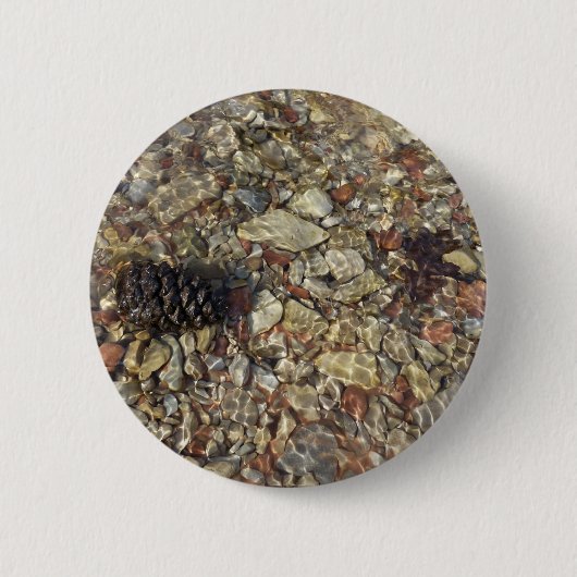 Badge Rond 5 Cm Galets dans Taylor Creek Nature Photography (Devant)