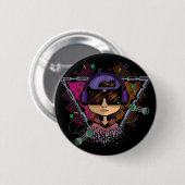Badge Rond 5 Cm Gamer Boy (Devant & derrière)