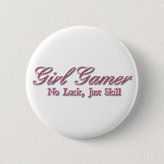 Badge Rond 5 Cm Gamer fille (Devant)