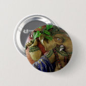 Badge Rond 5 Cm Ganapati Ganesh (Devant & derrière)
