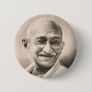 Badge Rond 5 Cm Gandhi