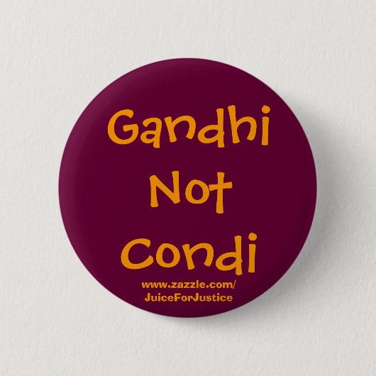 Badge Rond 5 Cm GandhiNotCondi (Devant)