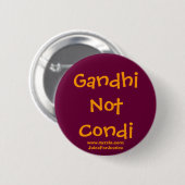 Badge Rond 5 Cm GandhiNotCondi (Devant & derrière)