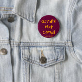 Badge Rond 5 Cm GandhiNotCondi (En situation)