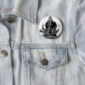 Badge Rond 5 Cm Ganesh (En situation)