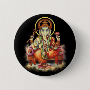 Badge Rond 5 Cm Ganesh