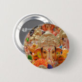 Badge Rond 5 Cm Ganesha (Devant & derrière)