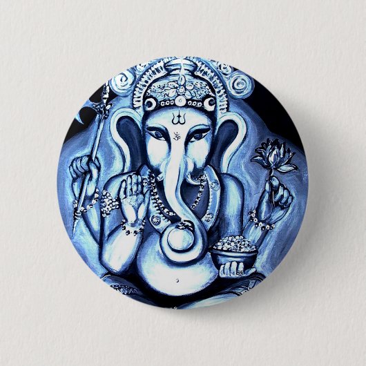 Badge Rond 5 Cm Ganesha (Devant)
