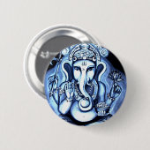 Badge Rond 5 Cm Ganesha (Devant & derrière)