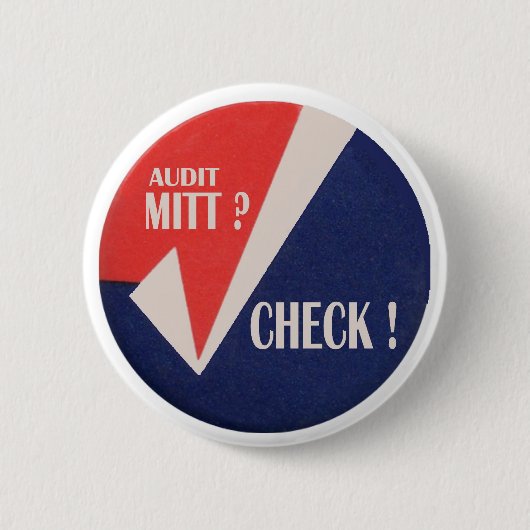 Badge Rond 5 Cm Gant d'audit ? (Devant)
