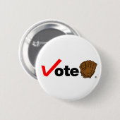Badge Rond 5 Cm Gant de vote (Devant & derrière)
