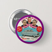 Badge Rond 5 Cm Gant et George Romney (Devant & derrière)