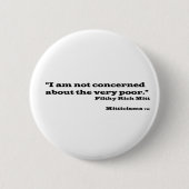 Badge Rond 5 Cm Gant riche dégoûtant (Devant)