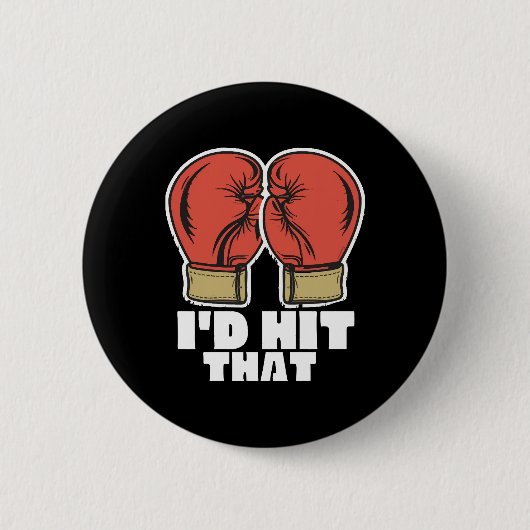 Badge Rond 5 Cm Gants de boxe (Devant)