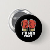 Badge Rond 5 Cm Gants de boxe (Devant & derrière)