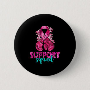 Badge Rond 5 Cm Gants de boxe de sensibilisation au cancer du sein
