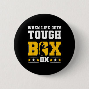 Badge Rond 5 Cm Gants de boxe G de kickboxing Punching Boxe en omb