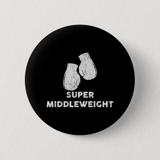Badge Rond 5 Cm Gants de boxe super poids moyen (Devant)