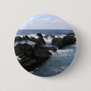 Badge Rond 5 Cm Garachico, Tenerife bouton personnalisé