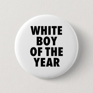 Badge Rond 5 Cm Garçon Blanc De L'année Pour Hommes Garçons Enfant